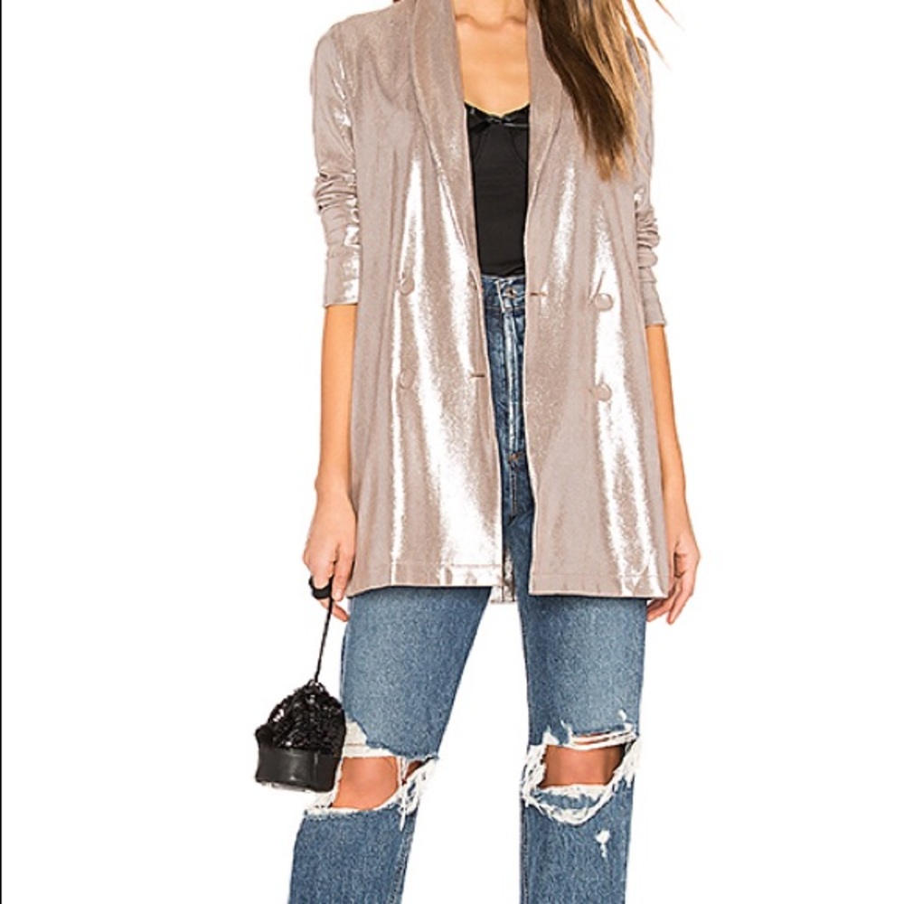 Revolve About Us Matilda Metallic Blazer